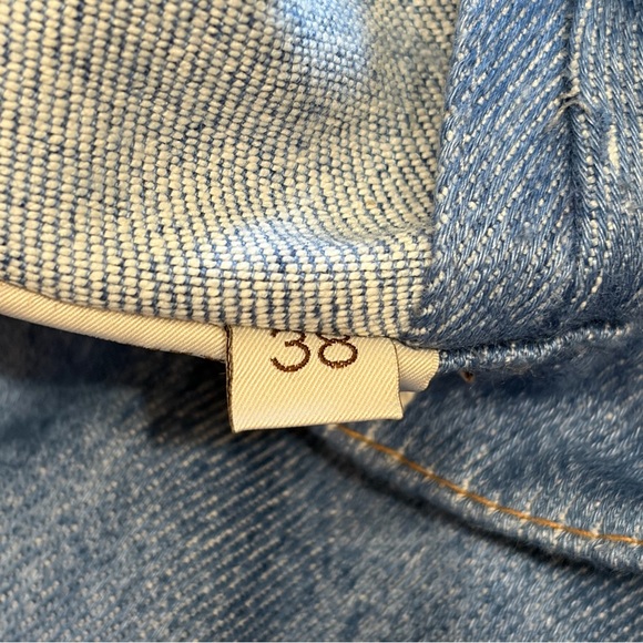 GIULIVA- Cotton/Linen Denim A-Line Skirt- Made in Italy 🇮🇹 - Picture 9 of 10